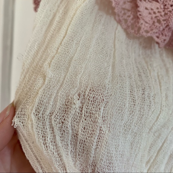 Jen’s Pirate Booty Gauze Strapless Hand-Dyed Top O/S